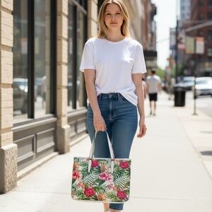 Franco Sarto Tropical Floral Tote